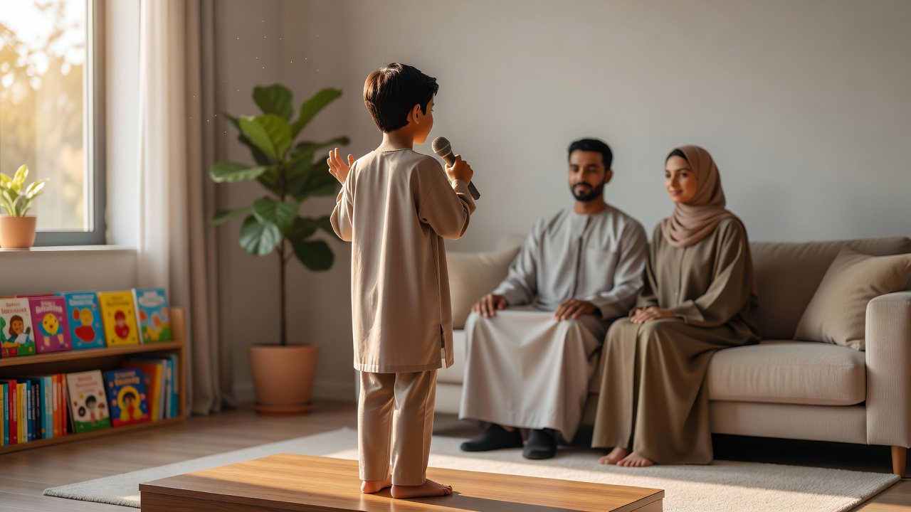كيف تساعد طفلك على إتقان فن الإلقاء وتعزيز شخصيته الاجتماعية