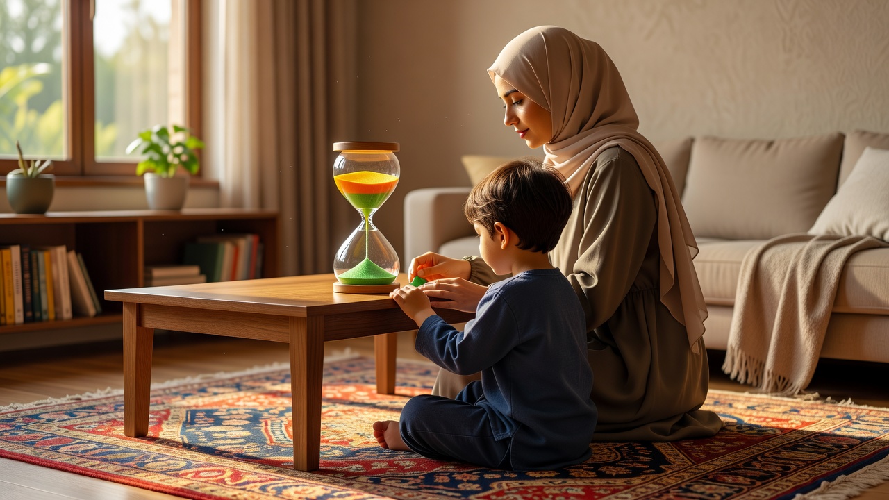 كيف تساعدين طفلكِ على تنظيم الوقت باستخدام المؤقت بطريقة بسيطة
