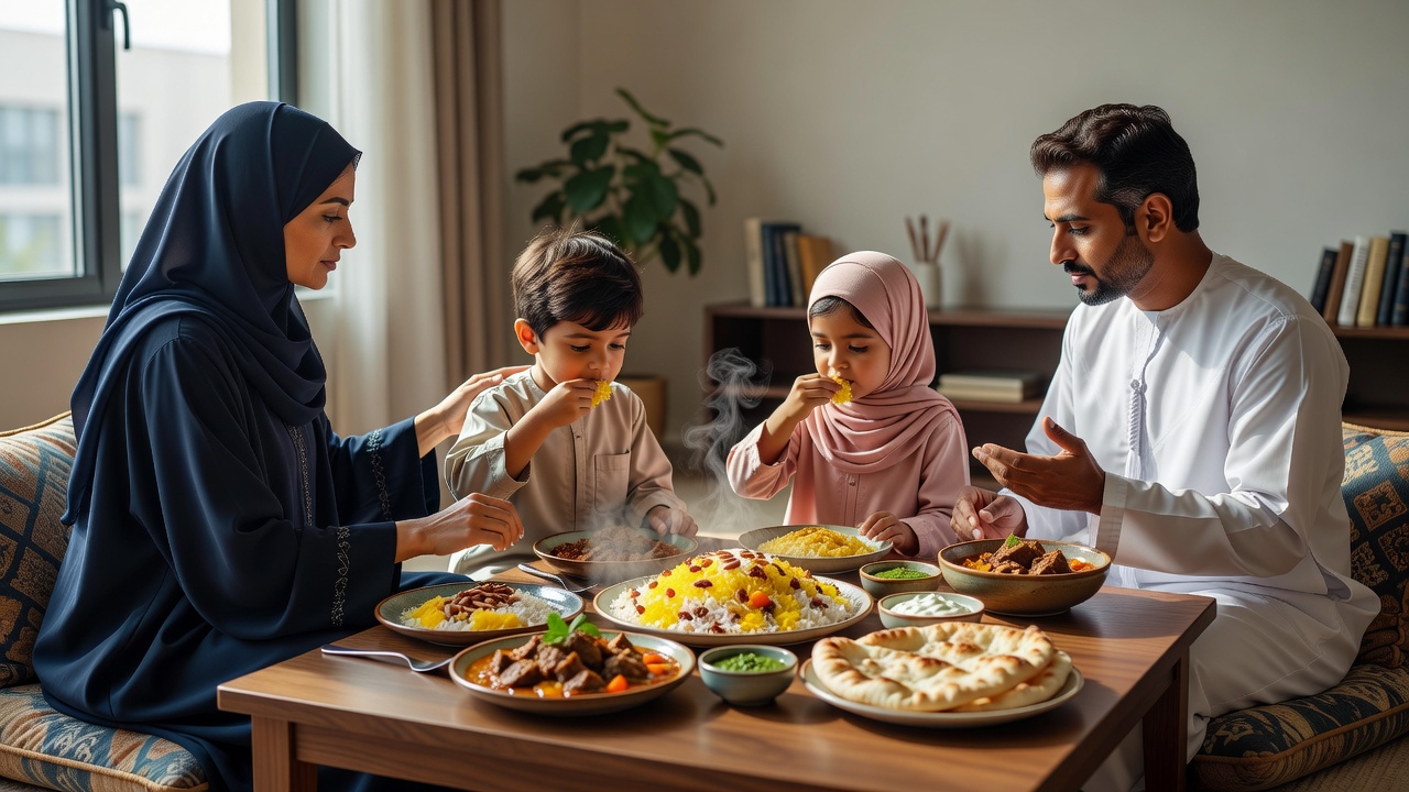 أهمية الأكل باليد اليمنى في آداب الطعام الإسلامية للأطفال