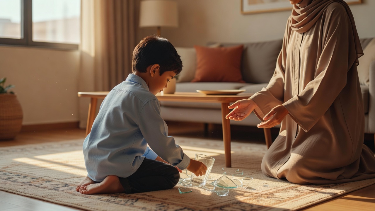 كيف تساعدين طفلكِ على الاعتراف بالخطأ وتحمّل المسؤولية