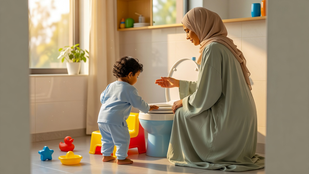 كيف تشجعين طفلك على استخدام المرحاض بطريقة مرحة وداعمة