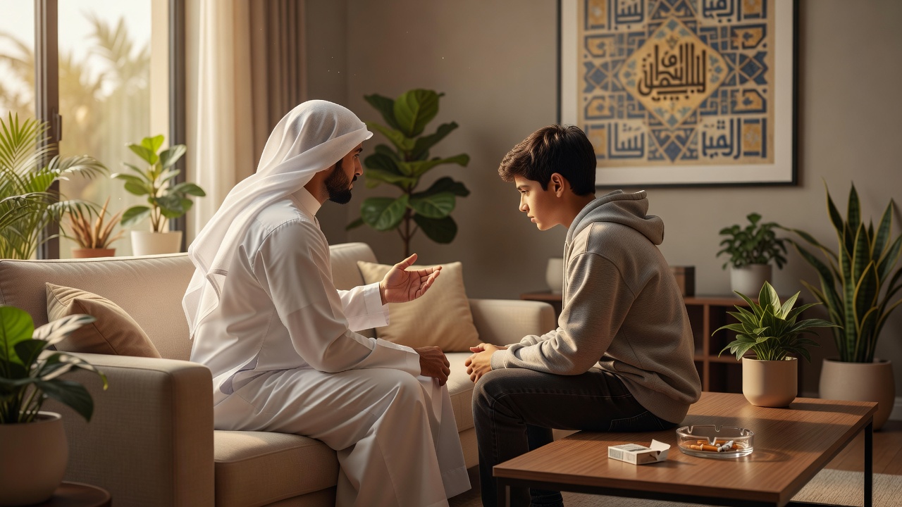 كيف تتحدث إلى ابنك المراهق عن أخطار التدخين مبكراً
