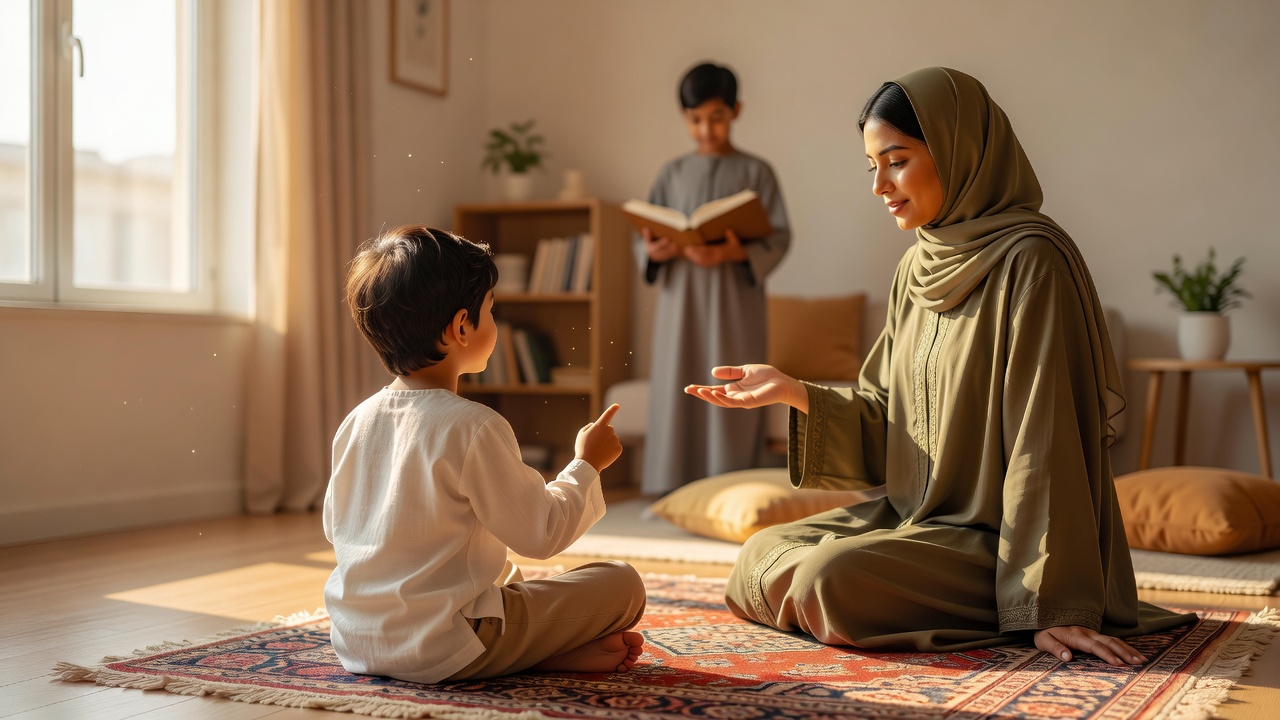كيفية تعريف الطفل بالله تعالى خطوة بخطوة حسب الفطرة والسن