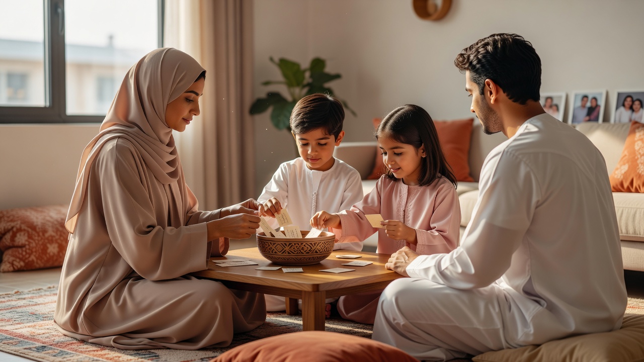 لعبة قسائم الامتنان العائلية: دليل للوالدين لتعزيز الشكر والسلوك الإيجابي