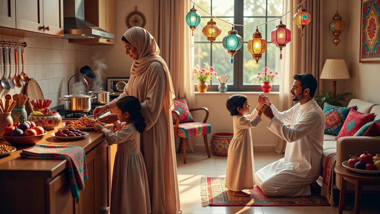 كيف تشارك أطفالك في إعداد الإفطار وتزيين المنزل لرمضان بشكل ممتع