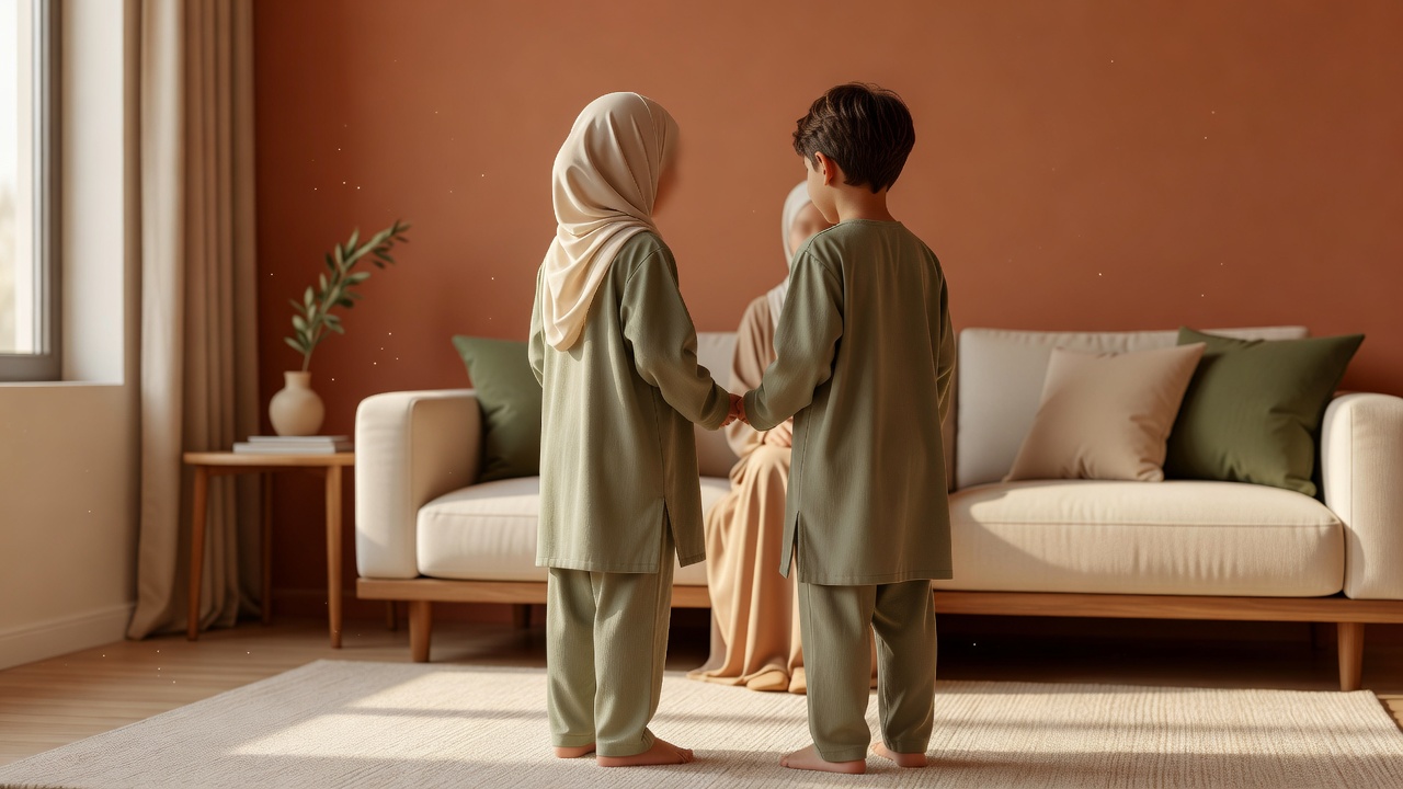 كيفية الحفاظ على تغطية عورة الأطفال أمام الأقارب حتى في المنزل