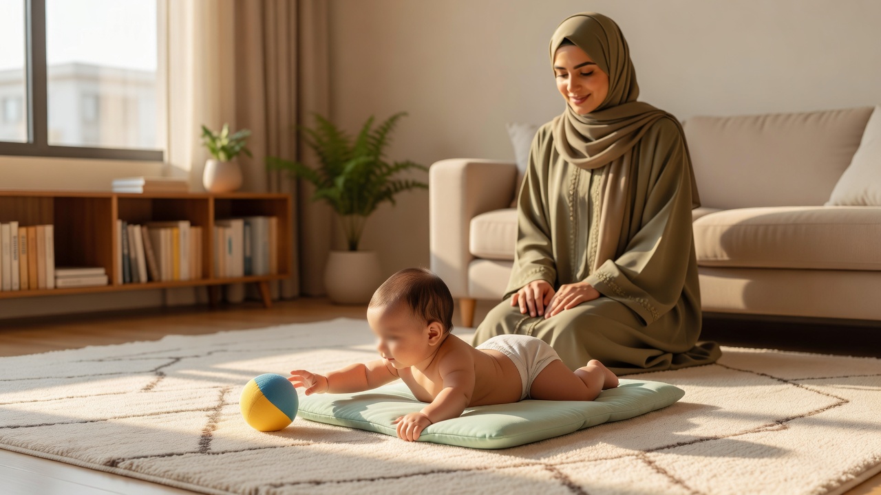 دليل التطور الحركي للطفل في الأشهر الأولى: كيف تدعم طفلك