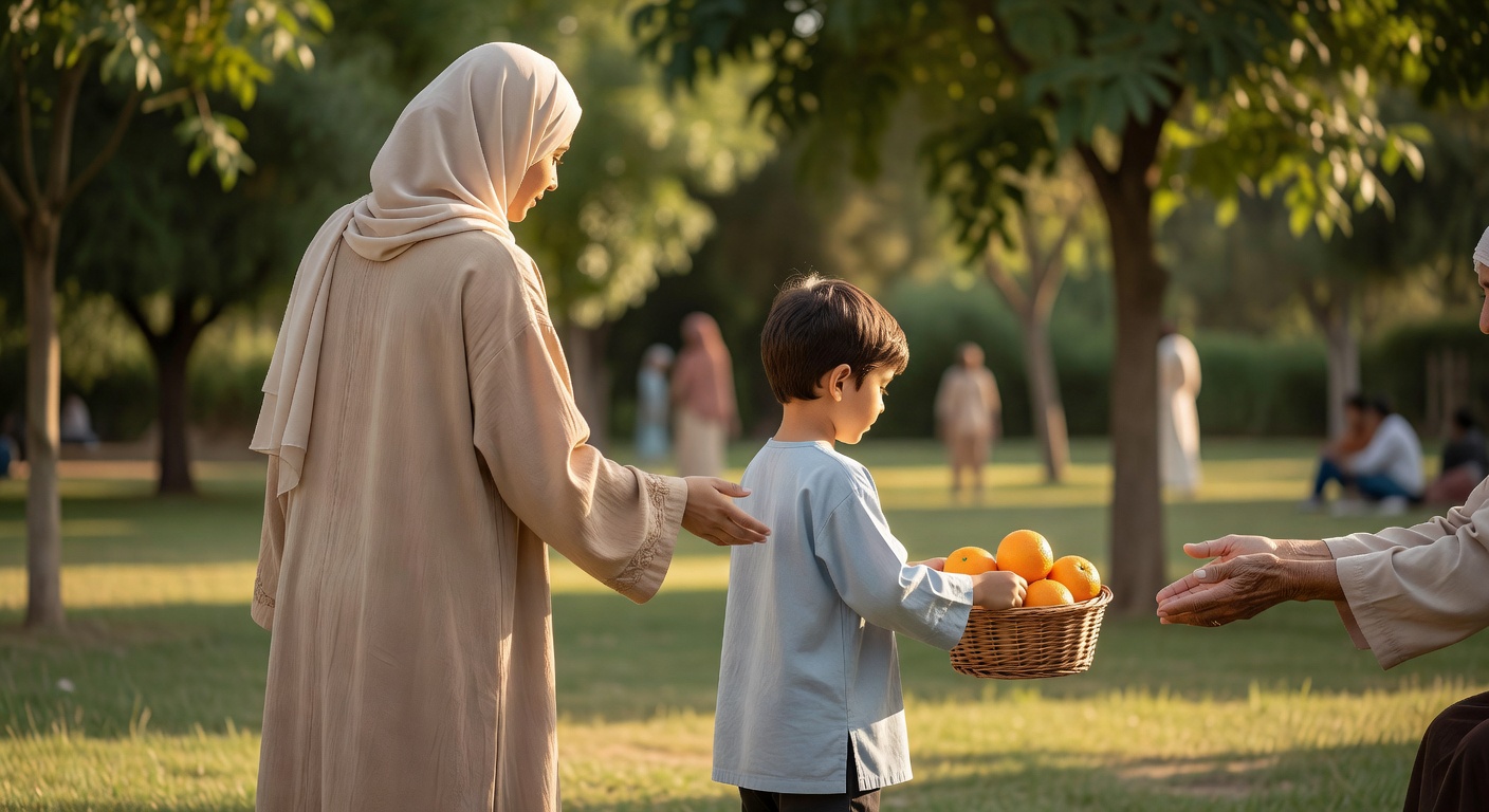 كيف تعلمين طفلكِ العطاء: دليل الأم لتربية نبيلة