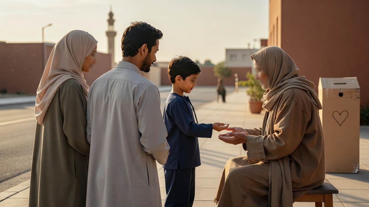كيف تشارك طفلك في مساعدة المحتاجين لتعزيز القناعة والرضا