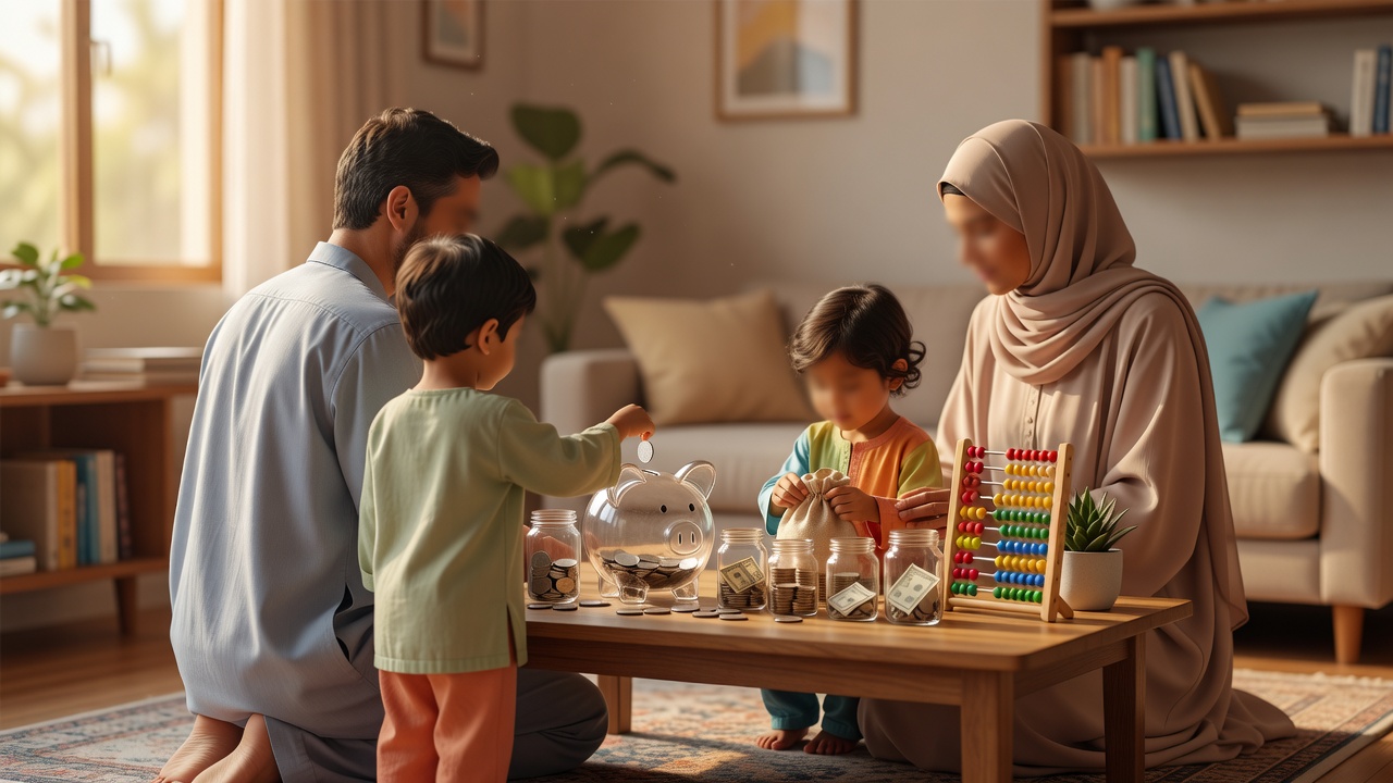 كيفية تعليم أطفالك الادخار: دليل عملي للوالدين
