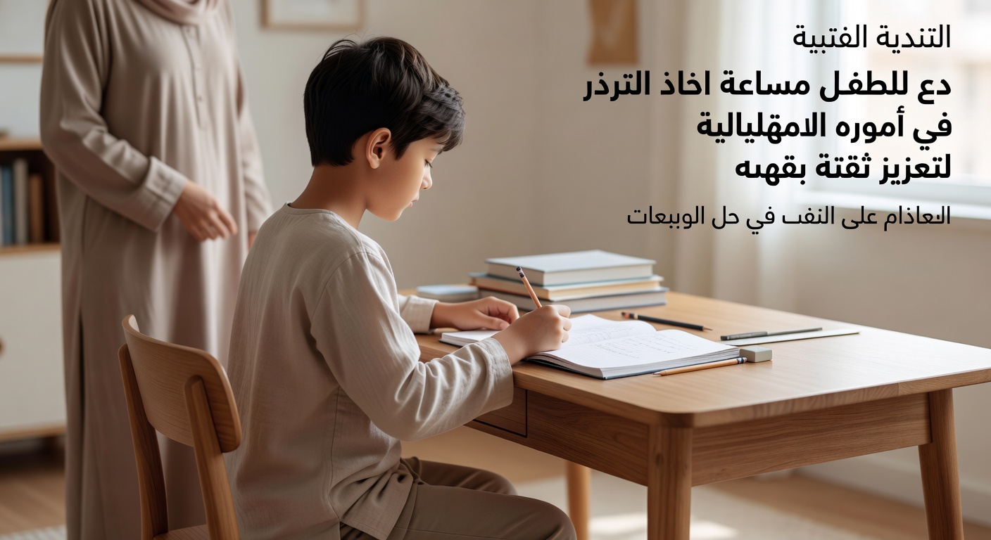دع للطفل مساحة اتخاذ القرار في أموره الشخصية لتعزيز ثقته بنفسه