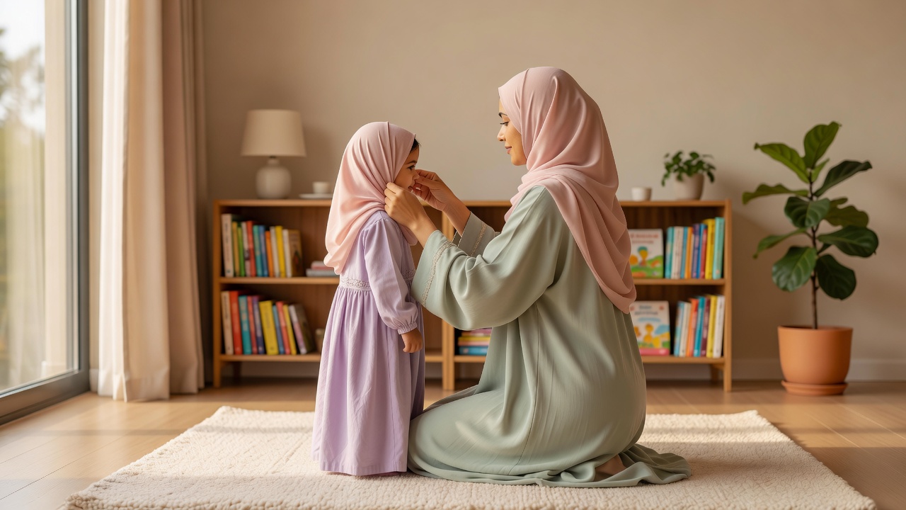 كيف تجعلين بناتكِ يحببن الحجاب دون عنف أو تهاون؟ نصائح عملية للآباء