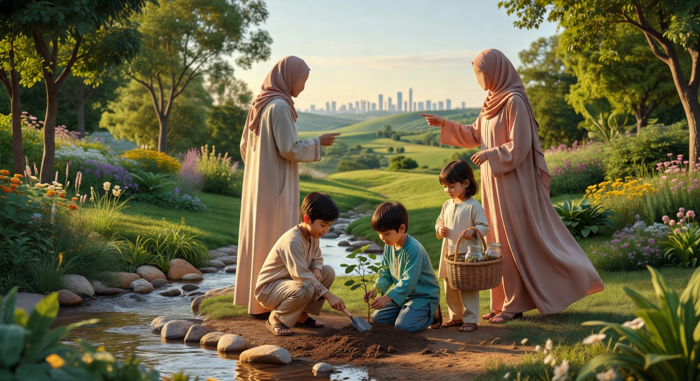 تربية الأطفال بيئياً: دليل الآباء للحفاظ على البيئة والتنمية المستدامة