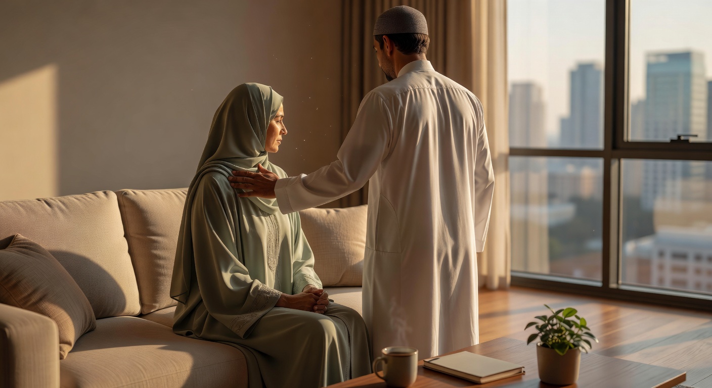 كيف يؤثر اكتئاب الأب وقلقه على صحة الأم النفسية ودعم الأسرة