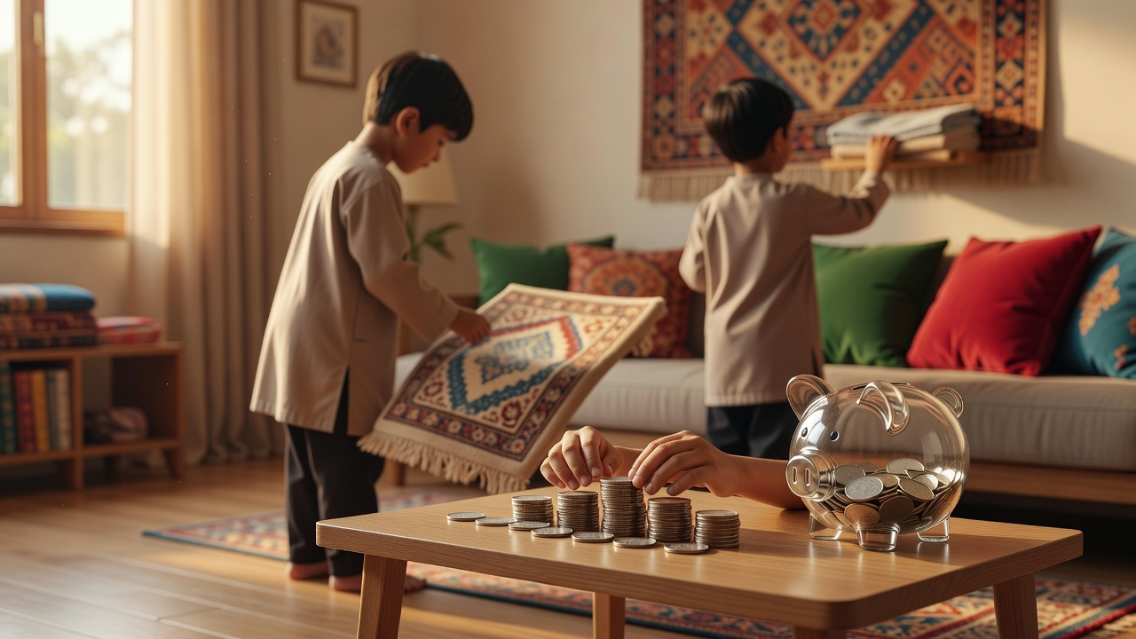 كيف يتعلم الأطفال إدارة مالهم من خلال الأعمال المنزلية والمكافآت المالية