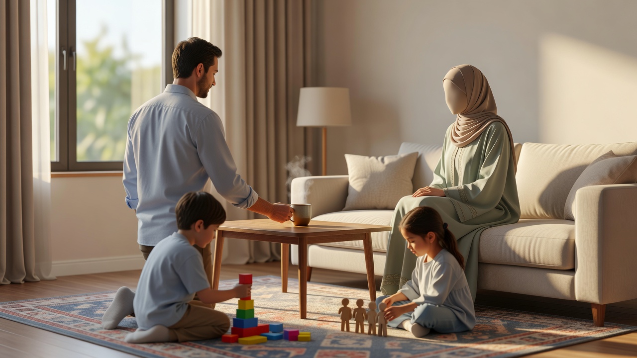 تأثير علاقة الأب بالأم على نفسية الطفل: كيف يحمي الأب صحة أمه نفسيًا