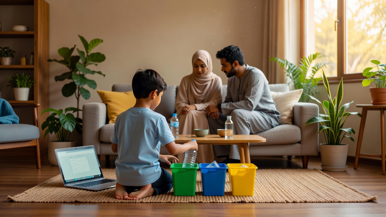 قصة ماجد الناشط البيئي الصغير: كيف يتعلم الطفل حماية البيئة من المنزل