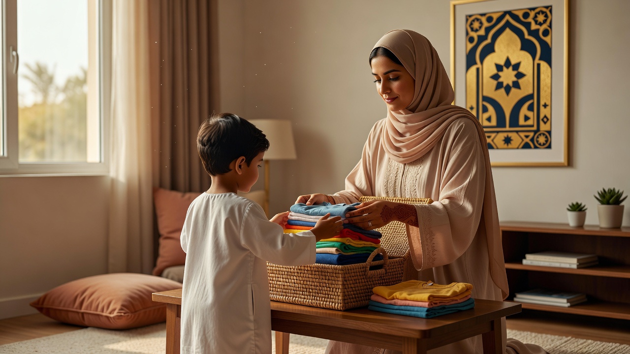 كيف تعلمين طفلكِ القناعة من خلال العطاء والمشاركة مع الآخرين