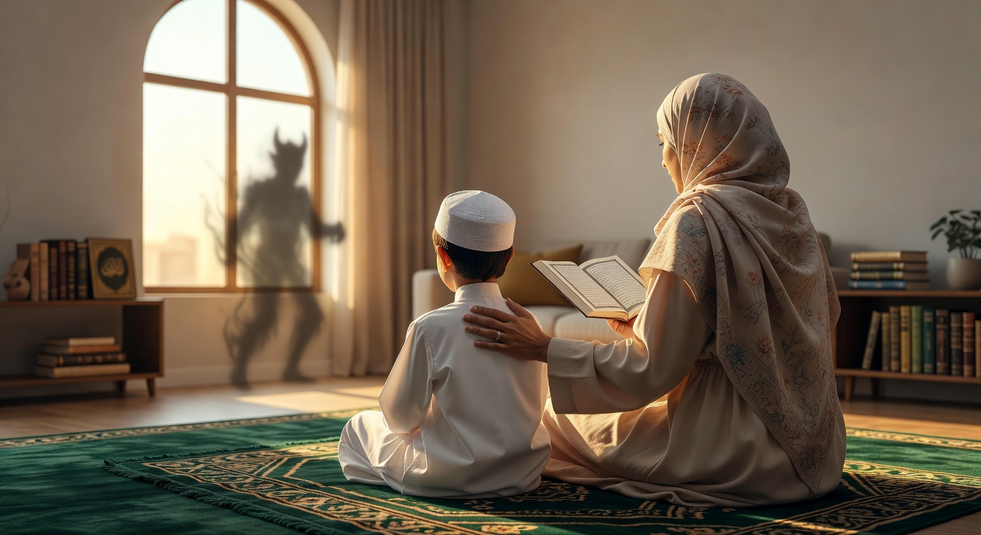 كيف يحمي ذكر الله أطفالك من وساوس الشيطان؟ دليل للوالدين المسلمين