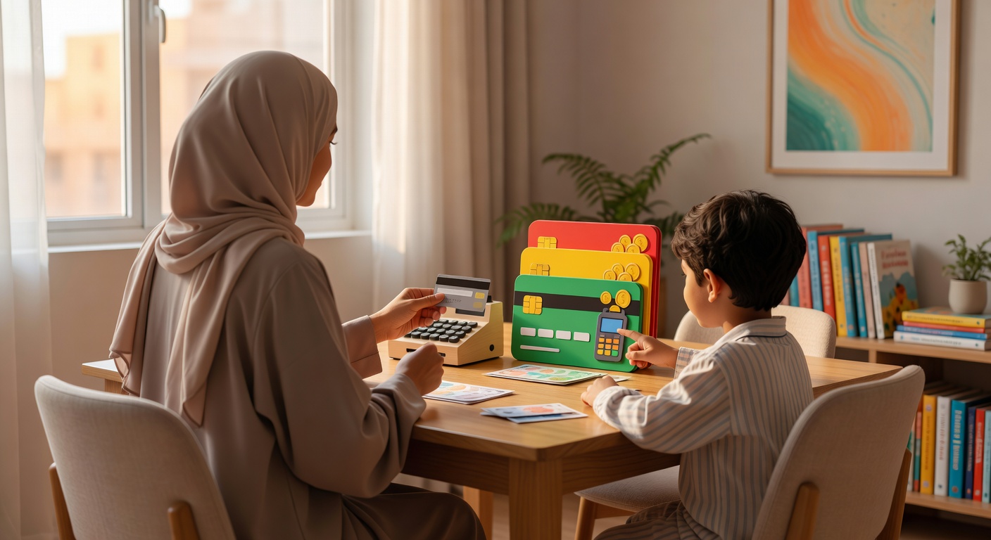 كيف تشرح لبطاقات الائتمان لطفلك بطريقة بسيطة وفعالة