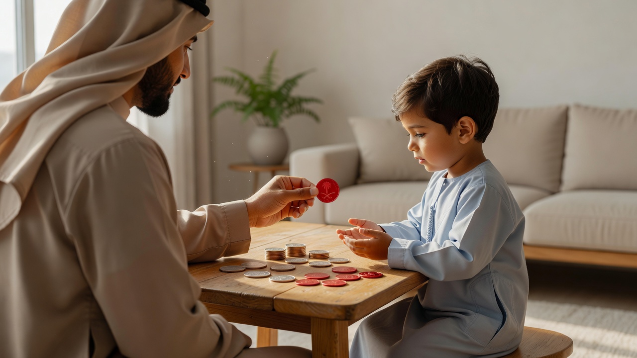 كيف تعرّف طفلك على العملات الريالية والهلالية بطريقة ممتعة وبسيطة