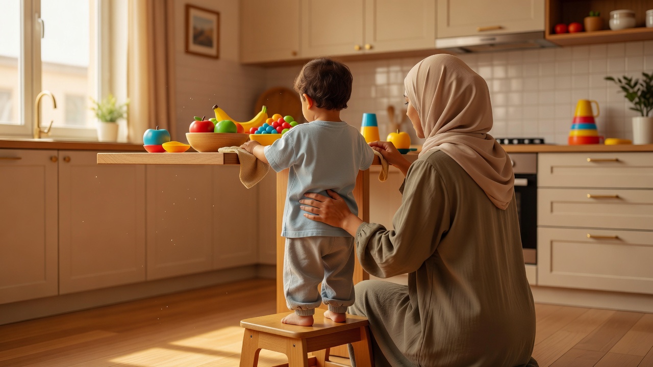 كيفية مساعدة طفلك من عمر 2 إلى 3 سنوات في أعمال المنزل بطريقة آمنة وممتعة