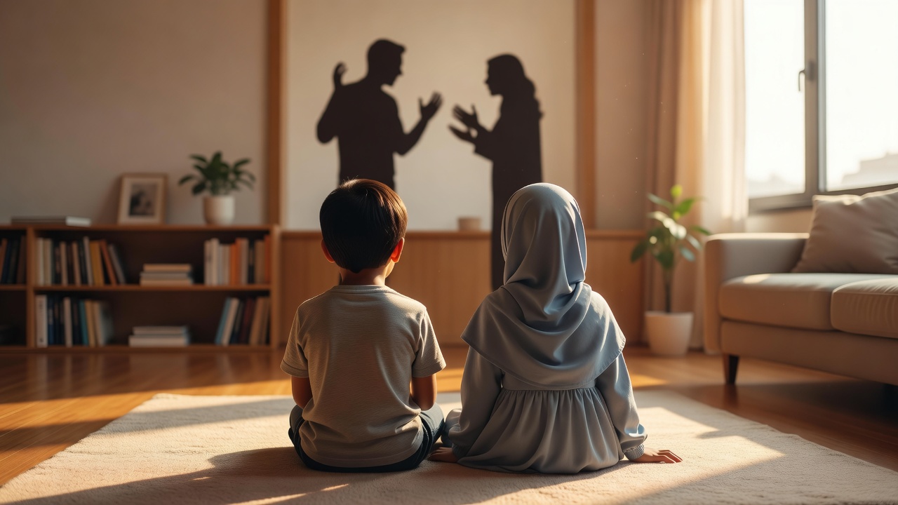 أثر الشجار بين الوالدين أمام الأطفال وكيفية حمايتهم