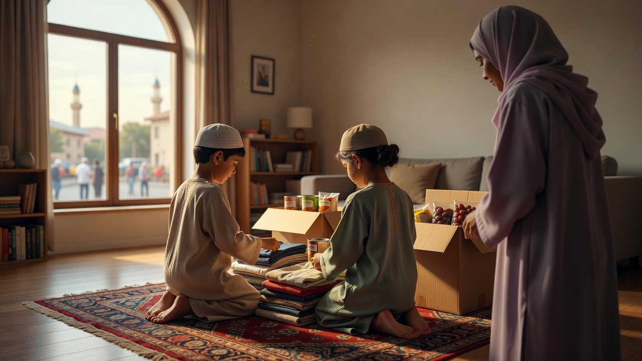 تعويد الأطفال على الأعمال التطوعية والصدقة في رمضان