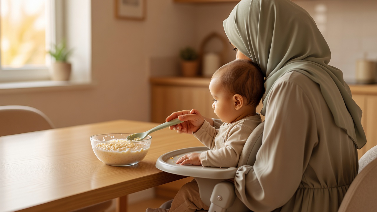 أساسيات طعام الحبوب للرضع: دليل للآباء لتشجيع الطفل على الإطعام الذاتي