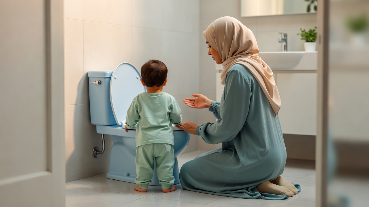 كيفية مساعدة طفلك على استخدام المرحاض دون إثارة الاشمئزاز