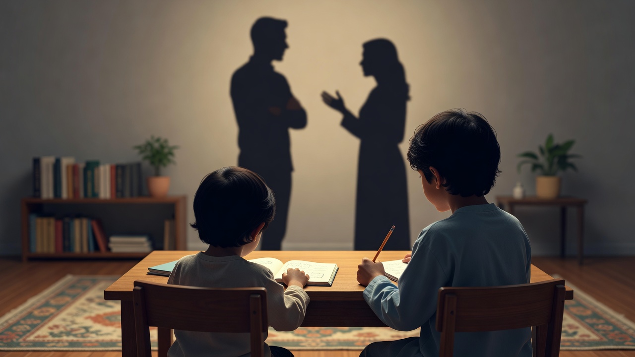 تأثير شجار الوالدين أمام الأطفال وكيفية الحفاظ على صحتهم النفسية