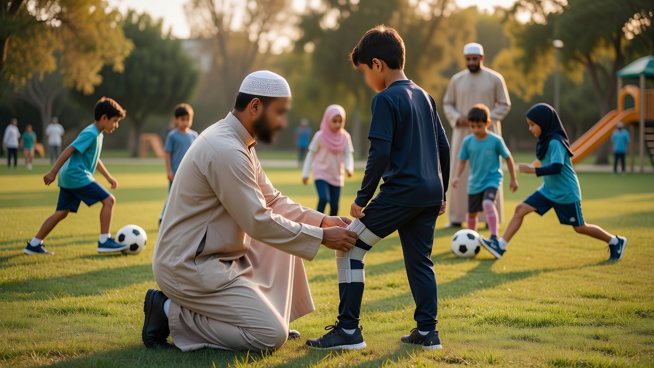 كيف يحمي الآباء ركبتي أطفالهم أثناء الرياضة لبناء القوة البدنية