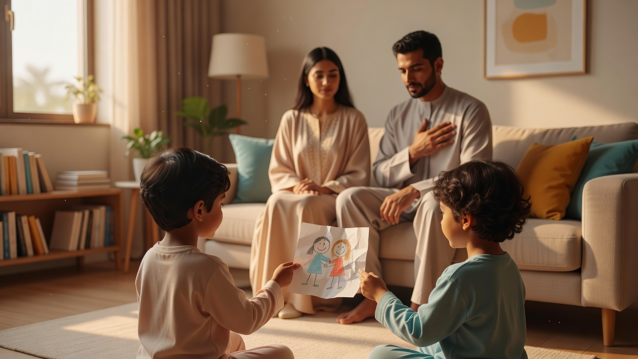 كيف يتعلم الأطفال الاعتذار من خلال أفعال الوالدين