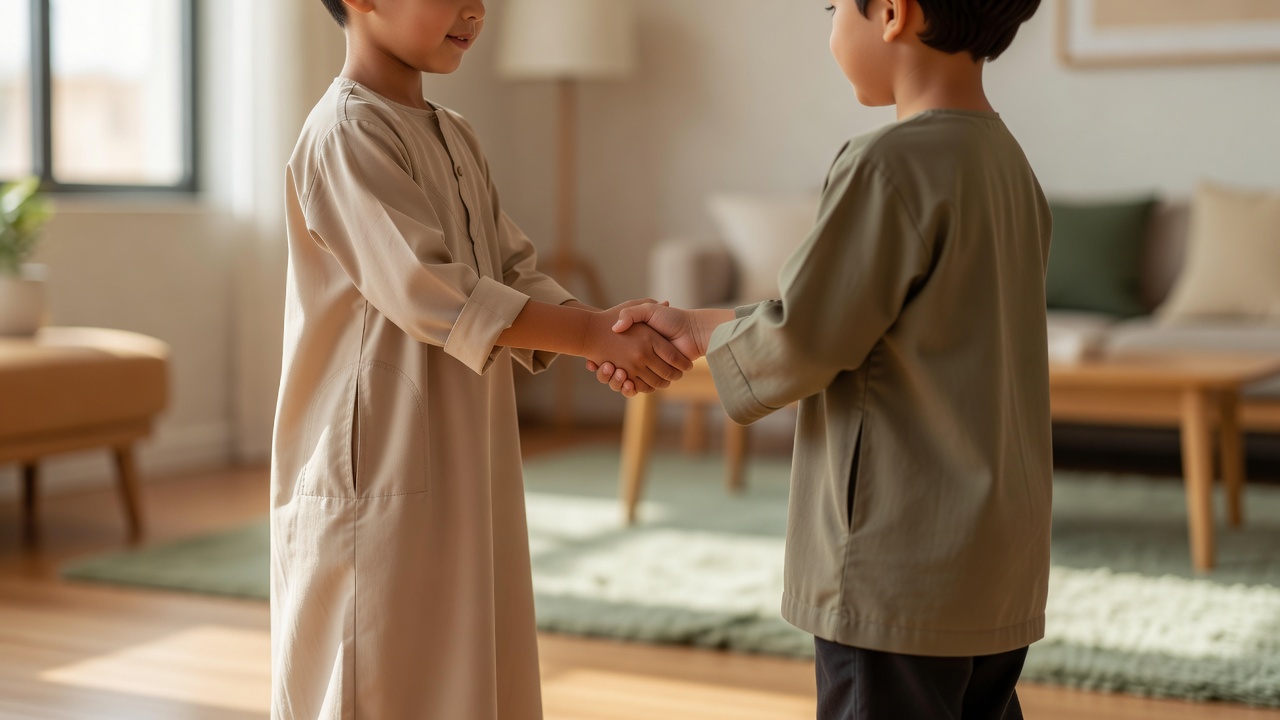 كيف تعلمين أطفالك التصافح السليم لتعزيز المحبة بين الإخوة منذ الصغر
