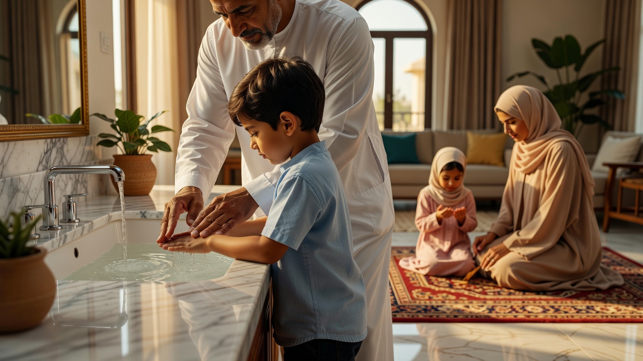 دور الأب كقدوة حسنة لأبنائه في التربية الإسلامية