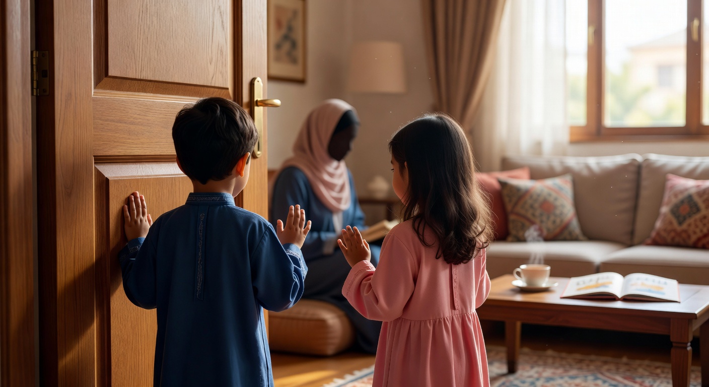 تعليم الأطفال الاستئذان في الأوقات الثلاثة لتعزيز السلوك الإسلامي