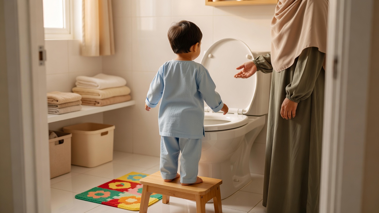 كيفية تعليم طفلك استخدام الحمام في الوقت المناسب لتوفير المال والجهد