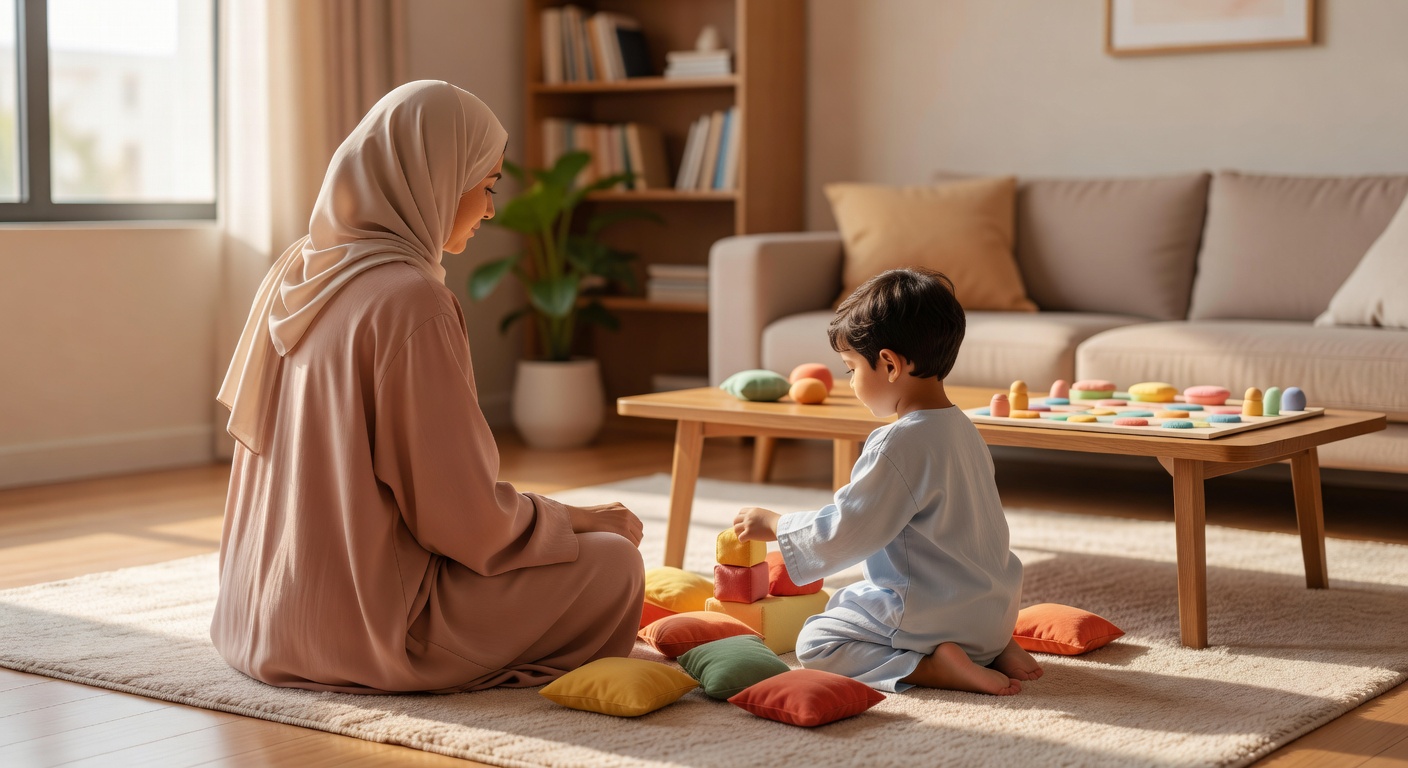 كيفية مساعدة طفلك على تحسين التواصل البصري من خلال الألعاب العلاجية