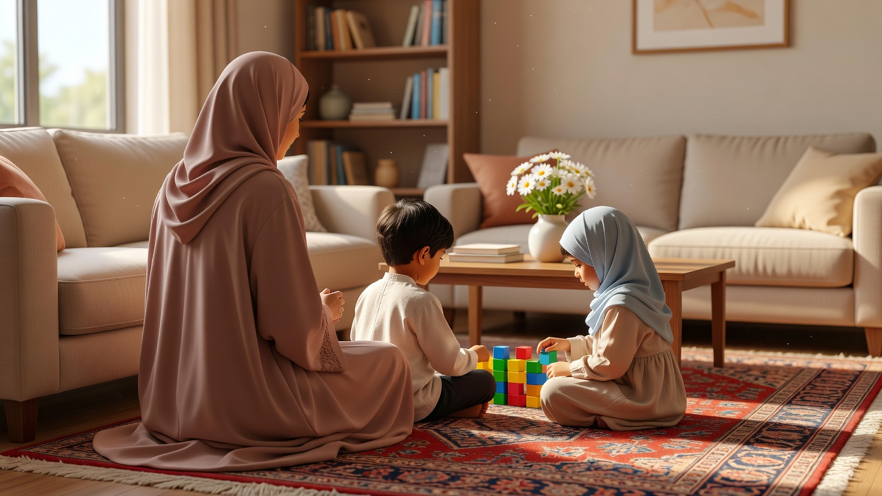 لا تيأسي أبداً: كيف تكررين المحاولة يومياً لتعزيز آداب الحديث عند أطفالك