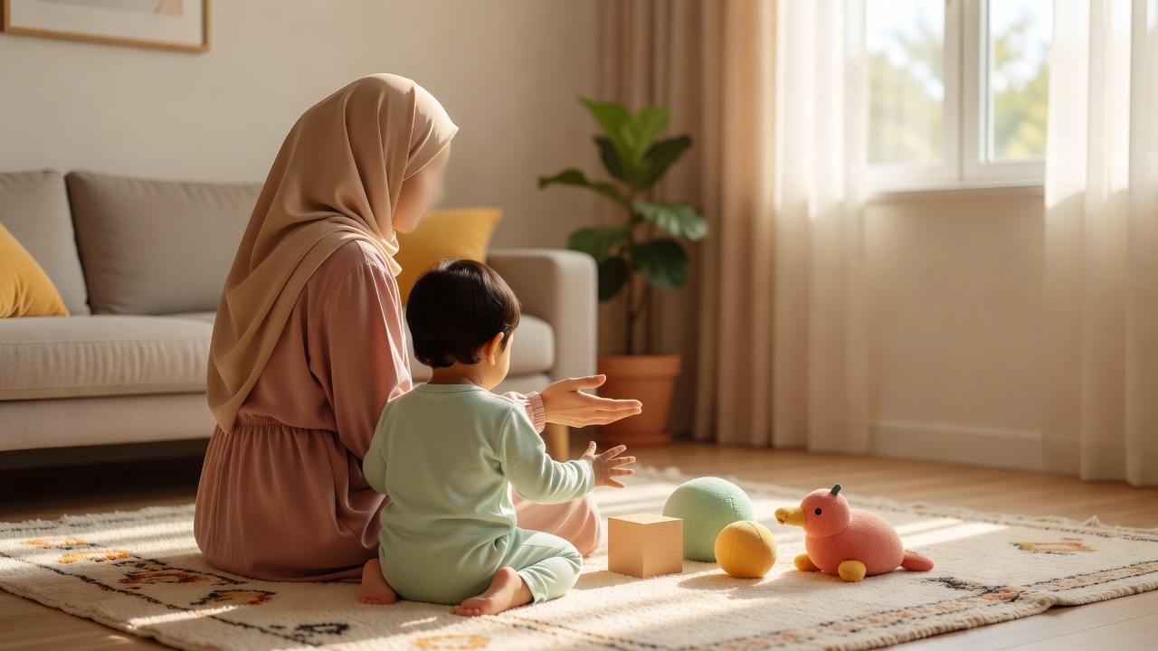 كيف تدعم طفلك في مرحلة تكرار الكلمات الأولى وفهم الأسماء والإيماءات