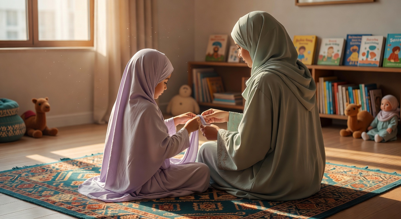 كيفية تعليم البنت الاحتشام منذ الصغر ليسهل عليها الحجاب في سن التكليف