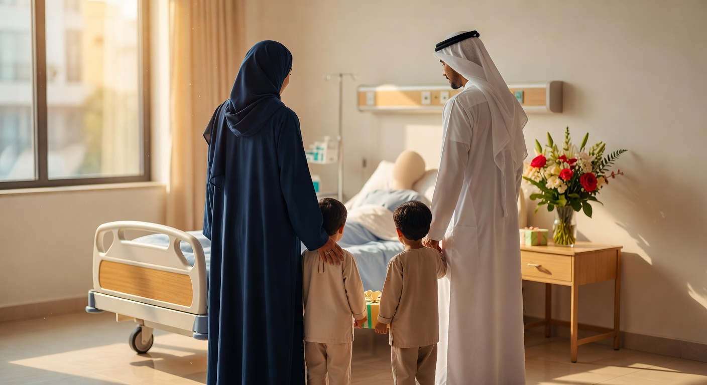 آداب زيارة المريض مع الأطفال: دليل للآباء