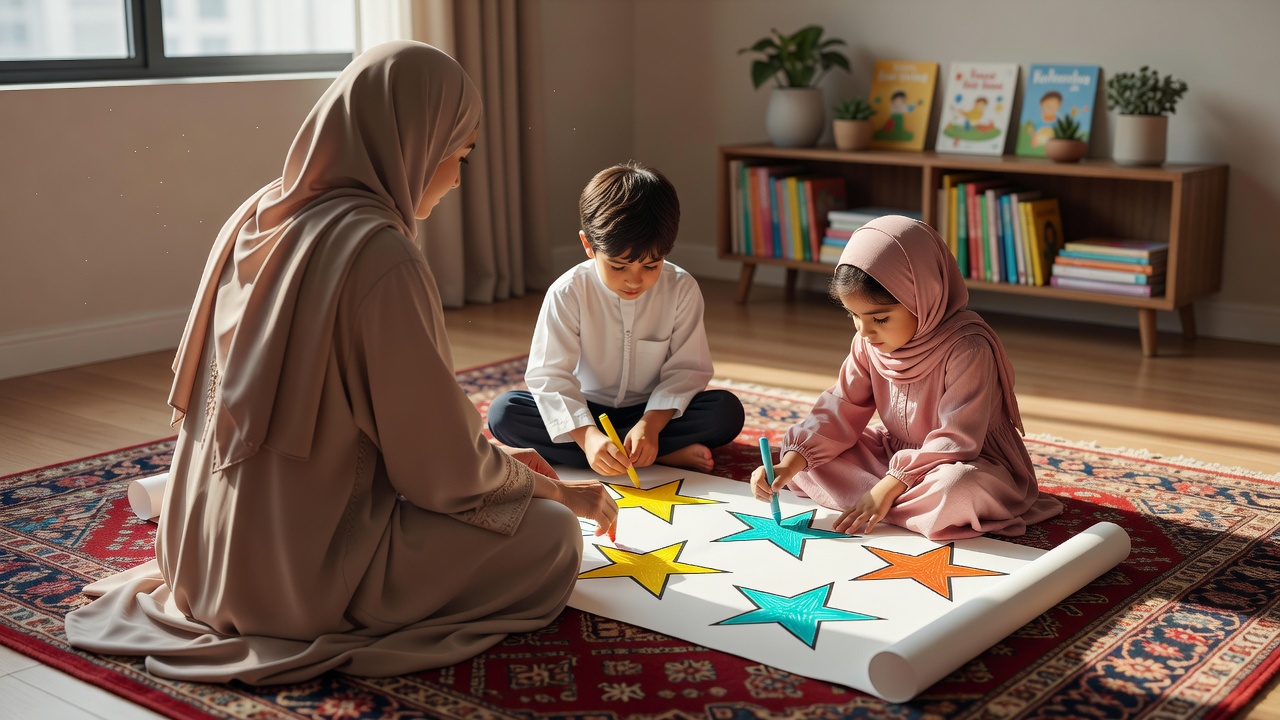 كيفية تعزيز التواضع لدى أطفالك برسم نجوم كبيرة: دليل عملي للآباء
