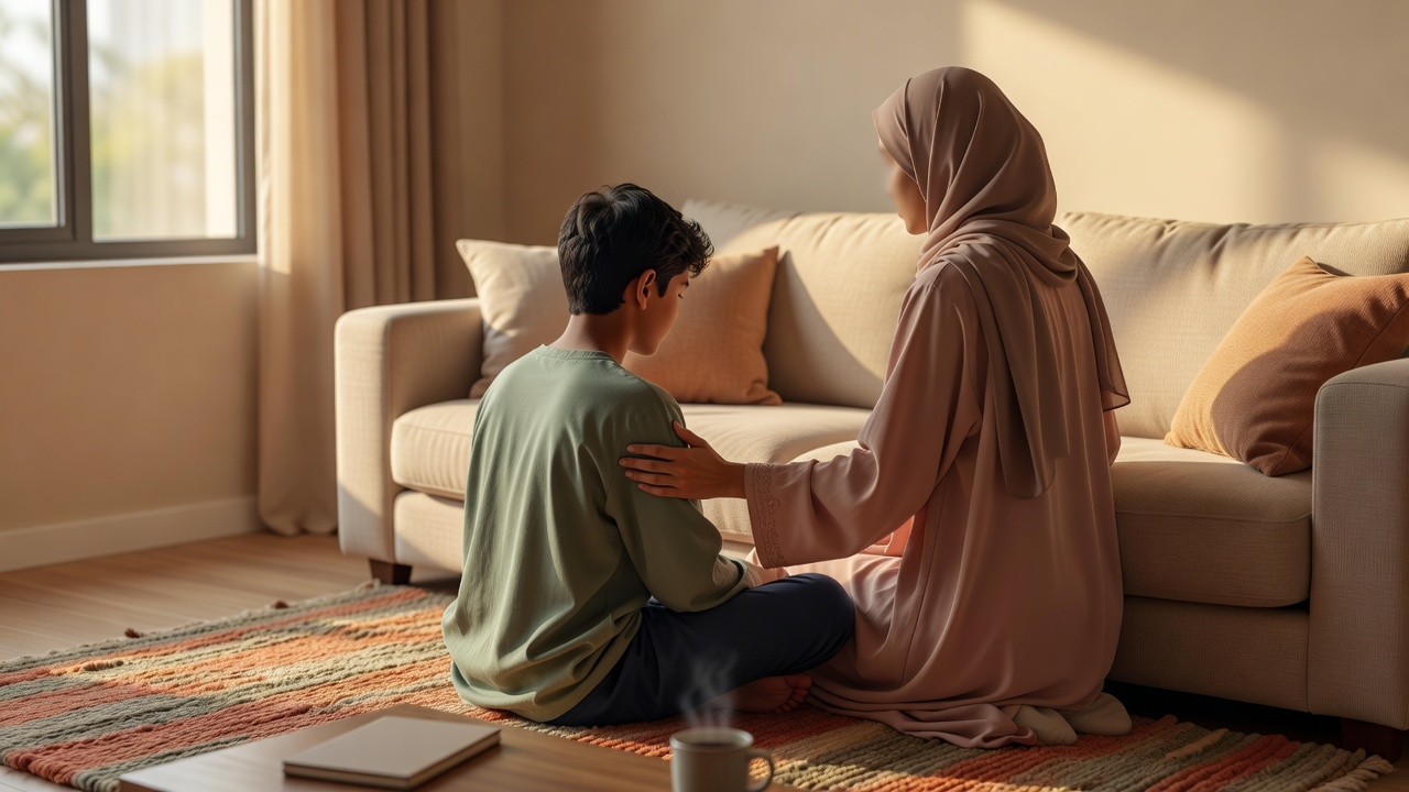 كيفية تعويض غياب الأب: دعم المراهق في مرحلة التغييرات الطبيعية