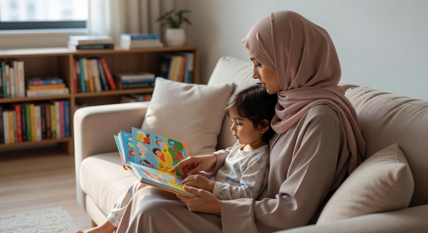 كيفية جعل طفلك يحب القراءة من خلال القراءة القريبة والدافئة