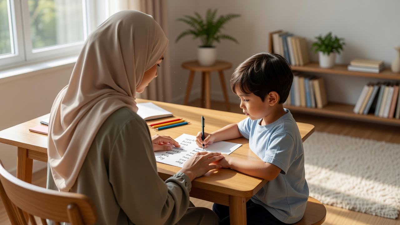 كيف تعلمين طفلك الحفظ بالكتابة بطريقة سهلة وفعالة