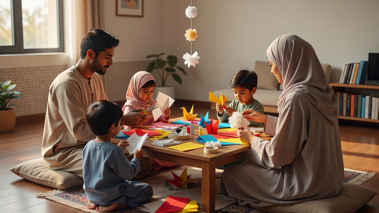 تشجيع الإبداع لدى الأطفال باستخدام الأوراق والمواد المنزلية