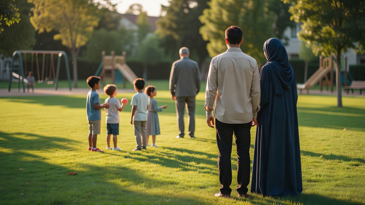 كيف يتعامل الآباء مع الأطفال عند التحدث مع الغرباء في الحي أو الحديقة