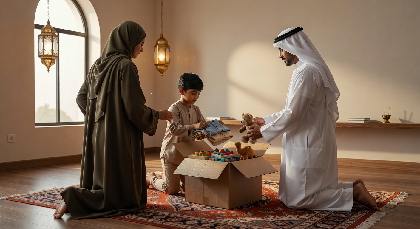 كيف تشجع طفلك على العمل التطوعي بتجميع صندوق التبرعات